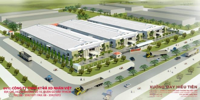 Thi Công Nhà Xưởng Công Ty Hiếu Tiên
